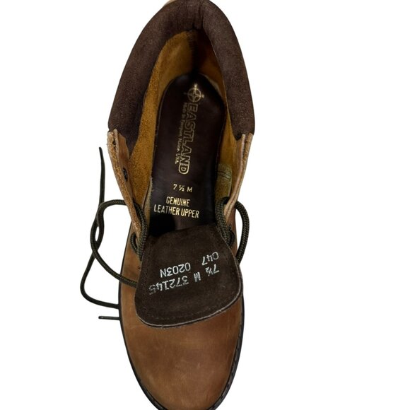 Eastland Women’s Leather Hiking/Work Boots Brown SZL 7.5 | Rugged Sole Like New - Picture 9 of 10